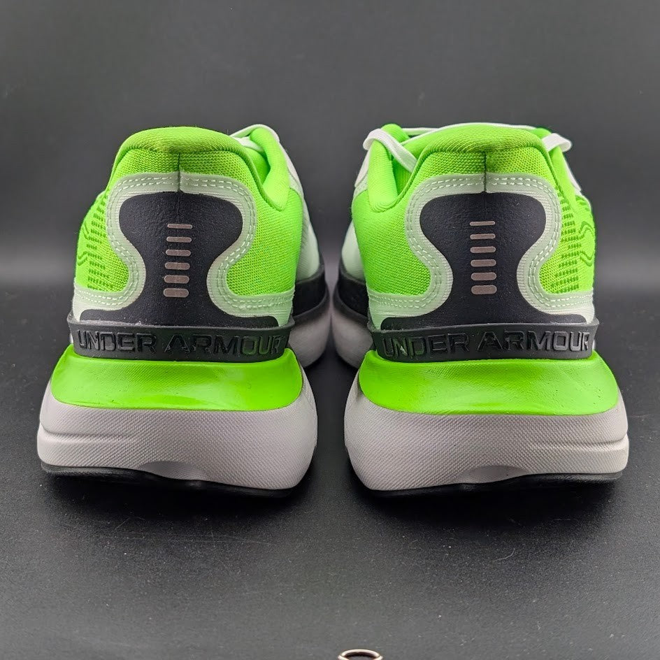Under Armour Men's Size 11.5 ~HOVR Infinite Pro 2~White Hyper Green 3028168-101 Under Armour