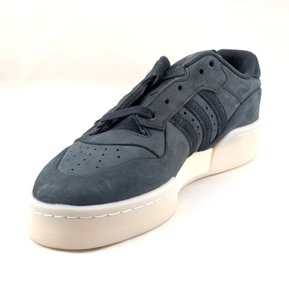 adidas Rivalry Lux Low LaceUp~Womens Sz 7 Black Nubuck Basketball Sneakers Shoes adidas