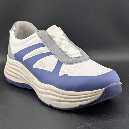 LifeStride Bzees Air Step~Impulse Womens Size 10 or 11 White/Blue Sneakers NIB LifeStride