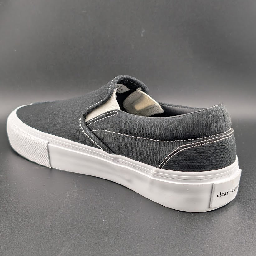 Clearweather Dodds Luxury Black Canvas & Suede Shoes Unisex (MSRP $180) NIB Clearweather