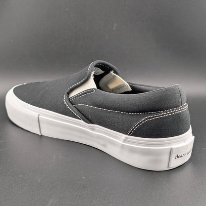 Clearweather Dodds Luxury Black Canvas & Suede Shoes Unisex (MSRP $180) NIB Clearweather