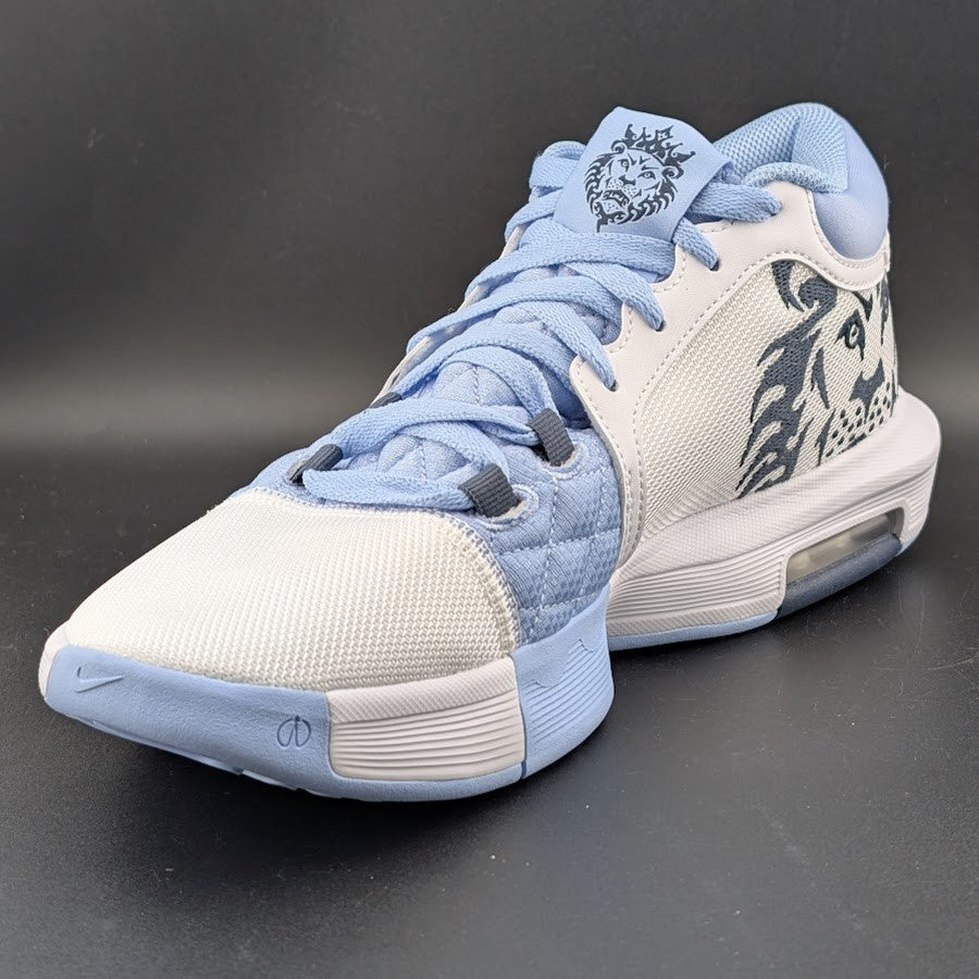 Nike LeBron Witness 8 Shoes Mens Size 8.5 White/Lt. Blue  -*Runs Small Nike