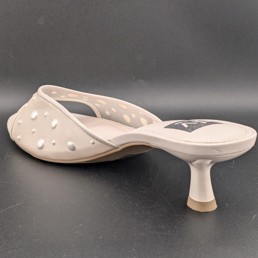 DV by Dolce Vita Size 9 Dorthey Pearl Slides Women's Dress Sandal Dolce Vita