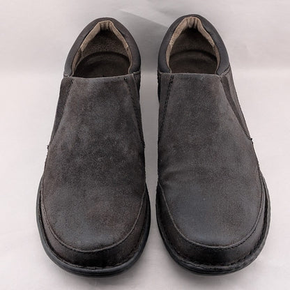 Born Nigel Mens Size 9.5 Dark Brown Leather Slip On Casual Loafer Shoes H48222 Born