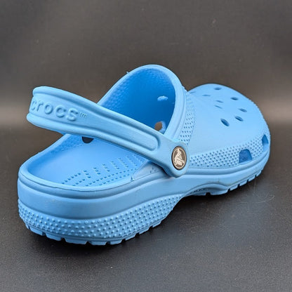 Crocs Big Kids' 6Y Classic Clogs Slip-On Elite Blue Comfort Shoes Fits Wos 7.5 Crocs