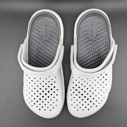 Crocs InMotion LiteRide Clogs Men's Size 6 / Wos 8 Gray Perforated Shoes Crocs