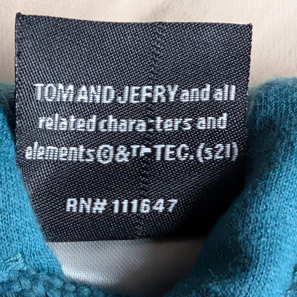 Tom and Jerry by Warner Bros WB Teal Hoodie Sweatshirt | Small Warner Bros.