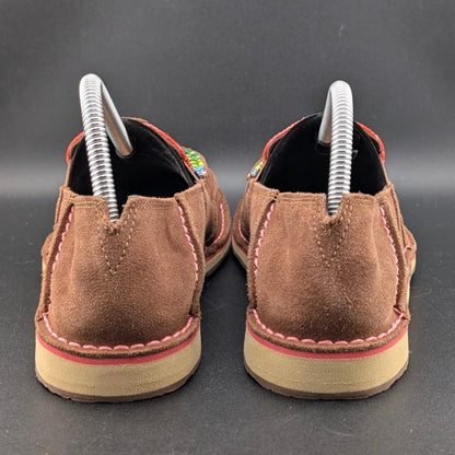 Ariat Cruiser Women's Sz 9B Brown Suede/Serape Mesh Slip On Loafers 10018587 NEW Ariat