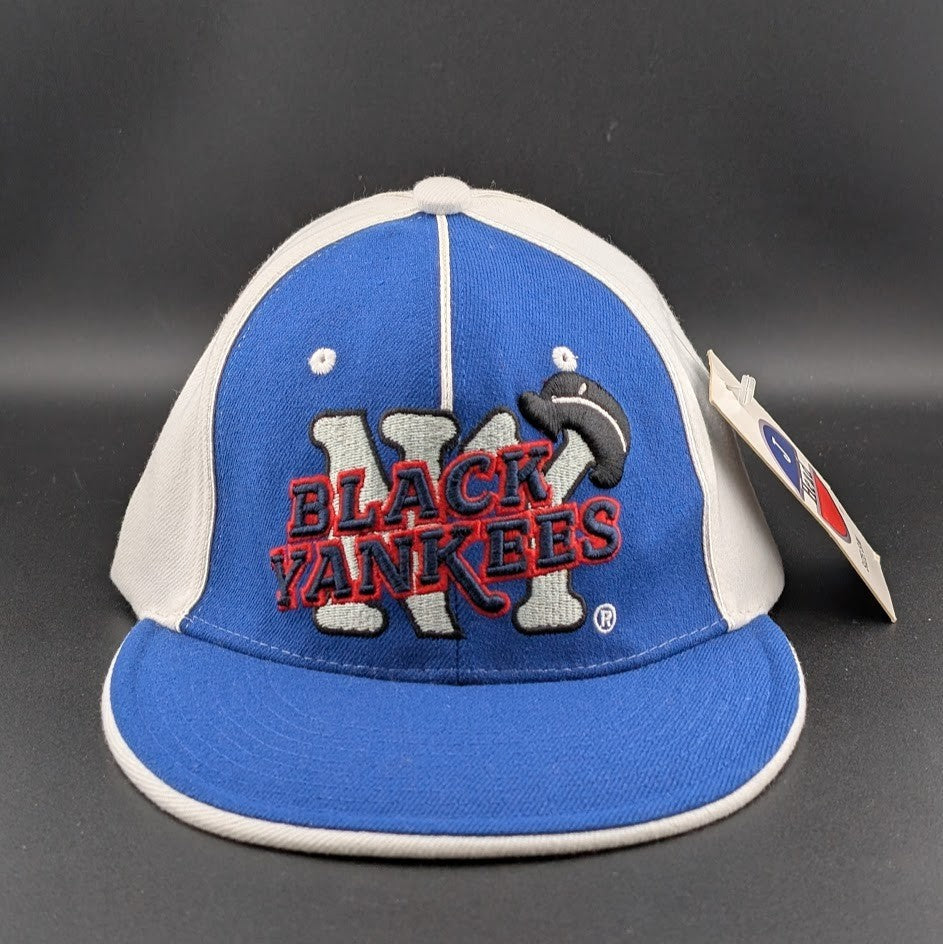 Black Yankees Negro Leagues Baseball Hat Blue/White J‑HEAD Size S/M J- Head