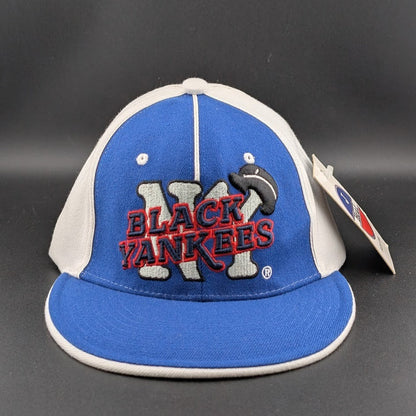 Black Yankees Negro Leagues Baseball Hat Blue/White J‑HEAD Size S/M J- Head