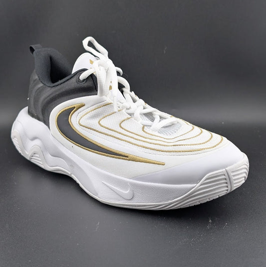 Nike Kids 7/Wos 8.5 Giannis Immortality Basketball Shoes White Gold FZ6734-100 Nike
