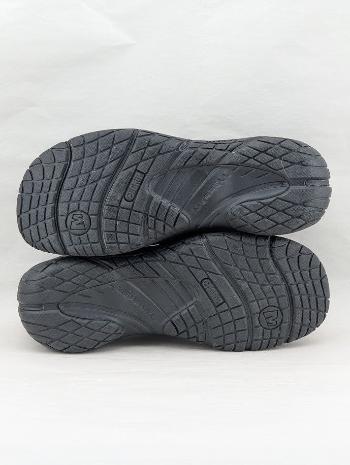 Merrell Encore Nova Black Leather Clogs Women’s 7.5  Slip-On Comfort Shoes Merrell