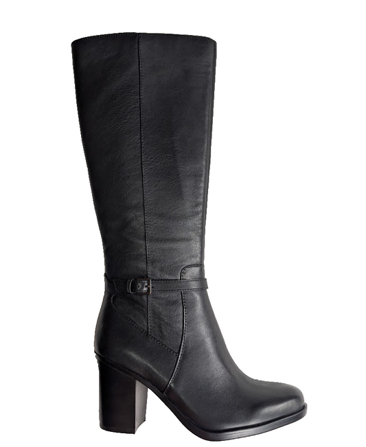 🌻Women's Size 7 Naturalizer Heritage Brand "Kalina" Tall Black Leather Boot Naturalizer