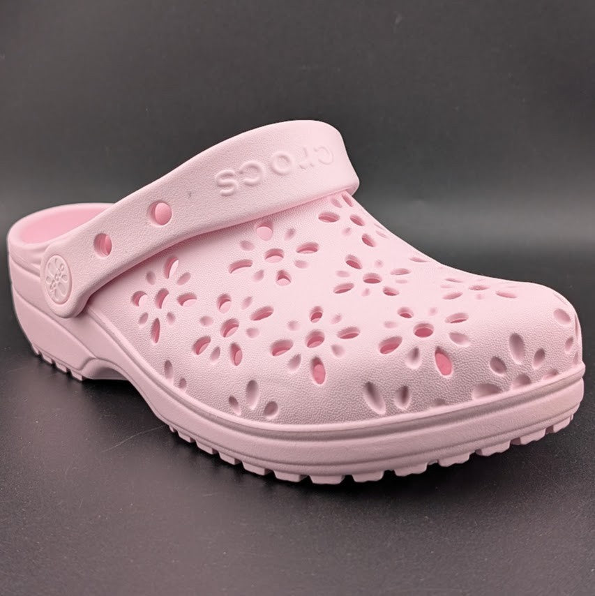Crocs Big Kids 2Y Unisex Classic Floral Cut-Out Clogs NWB Crocs