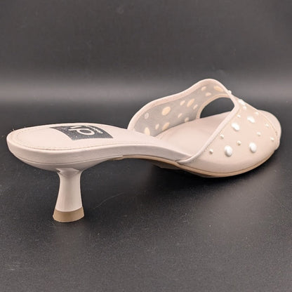 DV by Dolce Vita Size 9 Dorthey Pearl Slides Women's Dress Sandal Dolce Vita