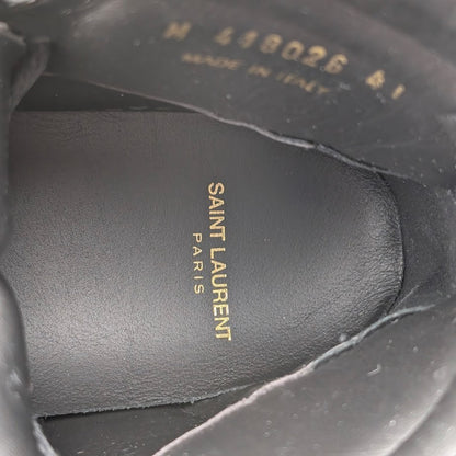 Saint Laurent SL10H High Top Sneaker Black Leather 418026 Sz EU41/Men 8/Wos 9.5 Saint Laurent