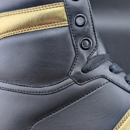 NM Saint Laurent SL/10H Black Gold High Top Sneakers EU 41 Saint Laurent