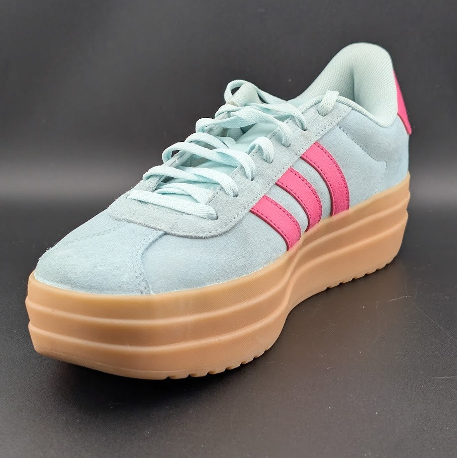 adidas Women's Size 10 'VL Court Bold' Sneaker Style JP7628 FRESH Halo Mint/Pink adidas