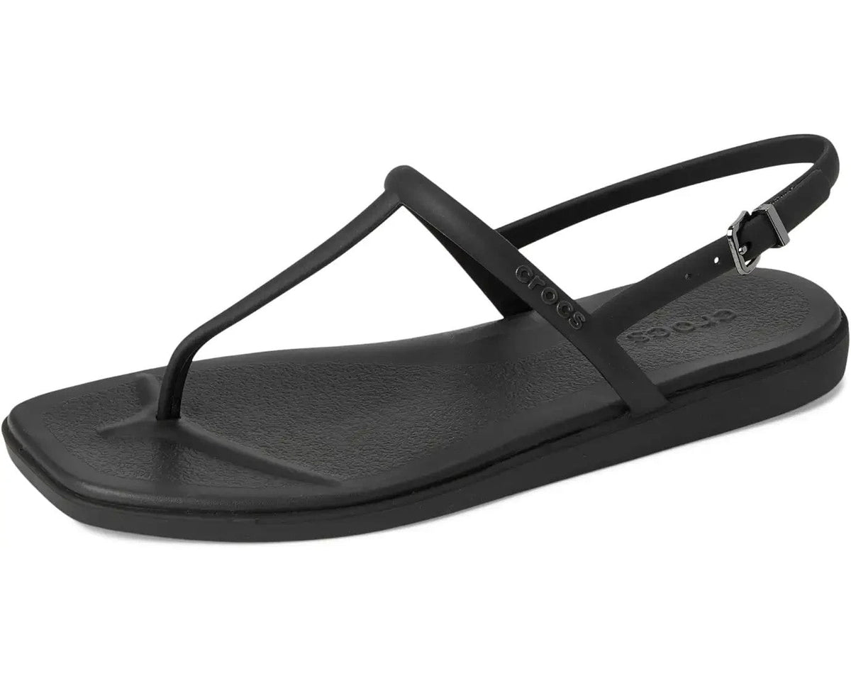 Crocs Miami Sandals Women's US 9 Black Adjustable Strap Thong Flip Flop 209793 Crocs