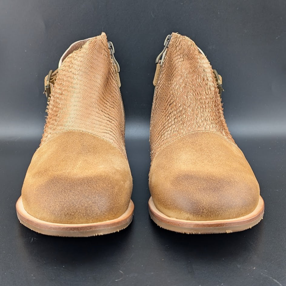 Antelope Laran Leather Buckled Ankle Boots US 9-9.5 EU 40 Tan Stone Combo Antelope