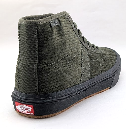 Vans Crockett High Decon Corduroy Olive/Black Men's US Sz 7 Sk8 New Rare Halfcab VANS