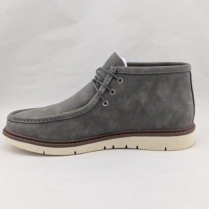 Men's Size 9.5 Moc Toe Boots Comfortable Lightweight Chukka Casual Wedge Grey Coutgo