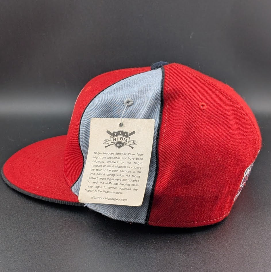 Black Yankees Negro Leagues Baseball Hat Red/Gray~Size 7 3/4~ XL Head J- Head