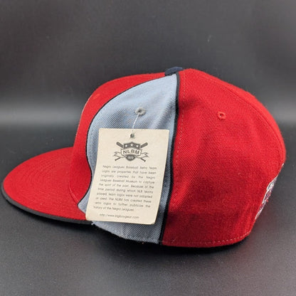 Black Yankees Negro Leagues Baseball Hat Red/Gray~Size 7 3/4~ XL Head J- Head