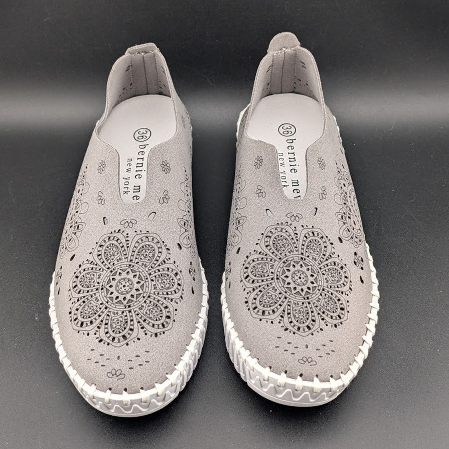 Bernie Mev Memory Foam TW09 Gray Shoes Slip-on Cutouts EU 36 or 41 (US 6 or 9.5) Bernie Mev
