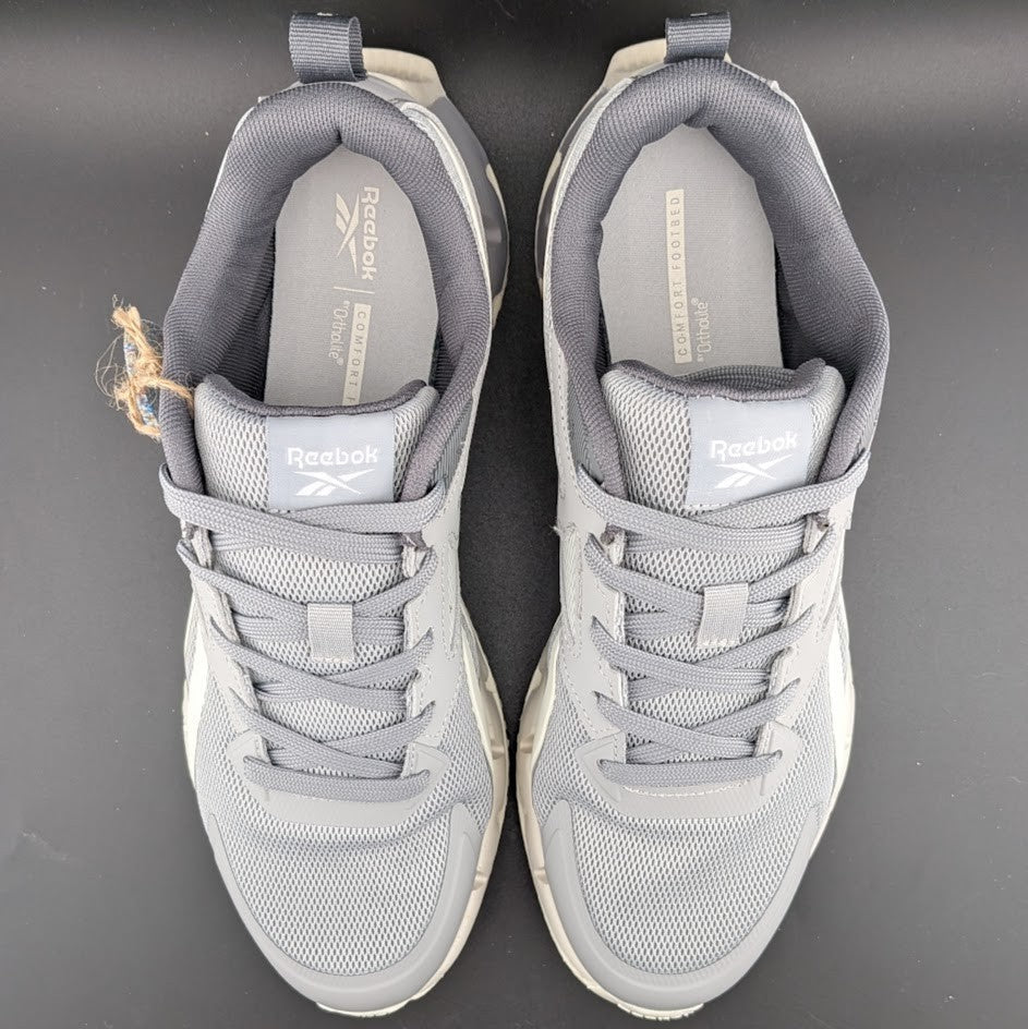 NIB Reebok Zig Vector Mens Shoes Lt Grey/Med Grey/Natural Men's Sizes 8 & 10M Reebok