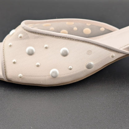 DV by Dolce Vita Size 9 Dorthey Pearl Slides Women's Dress Sandal Dolce Vita