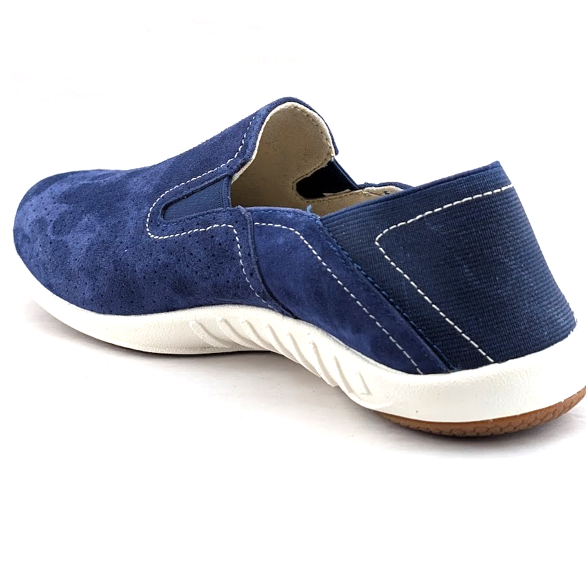 Spenco Brooklyn Women's US 6 Wide Navy Suede Convertible Slip-On Clogs Shoes Spenco