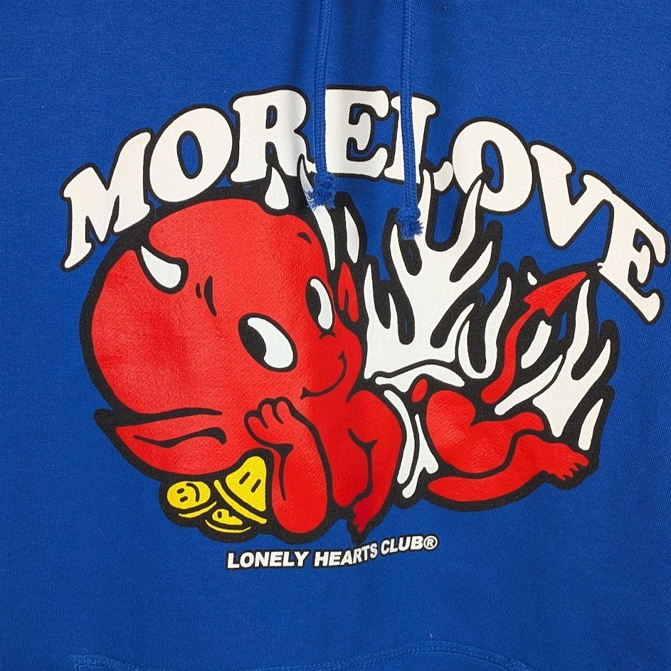 Massive Action “More Love” / Lonely Hearts Club Pullover Hoodie Size Large Lonely Hearts Club