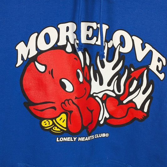 Massive Action “More Love” / Lonely Hearts Club Pullover Hoodie Size Large Lonely Hearts Club