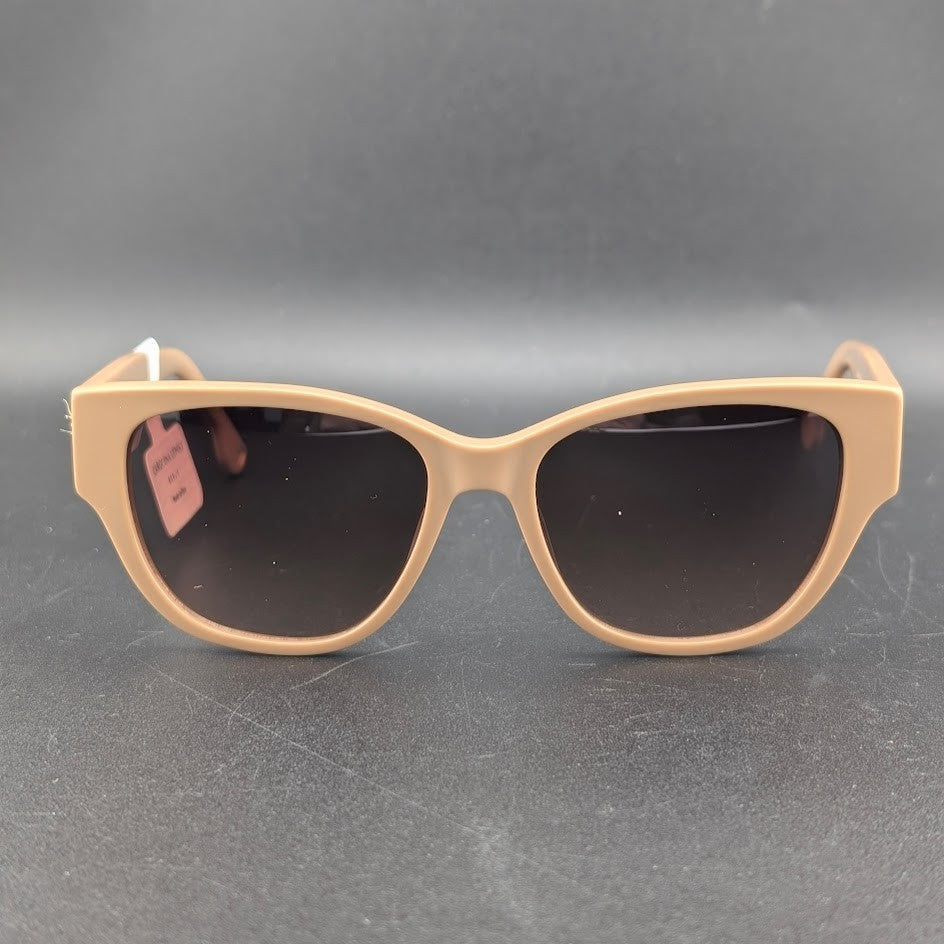 Carolina Lemke-Berlin Designer Oversized Beige Sunglasses Gradient Brown Lenses Carolina Lemke