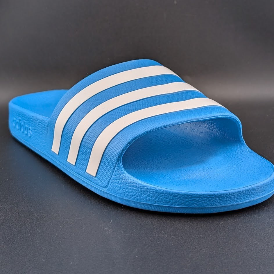 Adidas FY8047 Solar Blue Adilette Aqua Slide Sandals NWT **FREE SHIPPING adidas