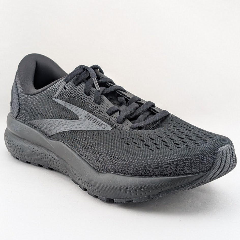 Brooks Womens Size 7 / Kids 5.5Y Black Ghost 16 Athletic Run Walk Sneakers Shoes Brooks