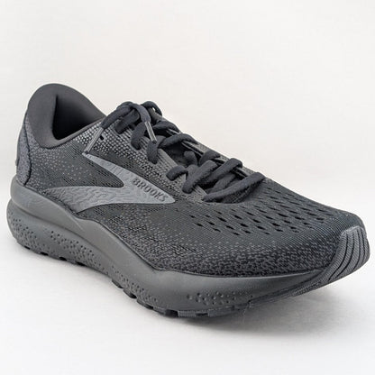 Brooks Womens Size 7 / Kids 5.5Y Black Ghost 16 Athletic Run Walk Sneakers Shoes Brooks