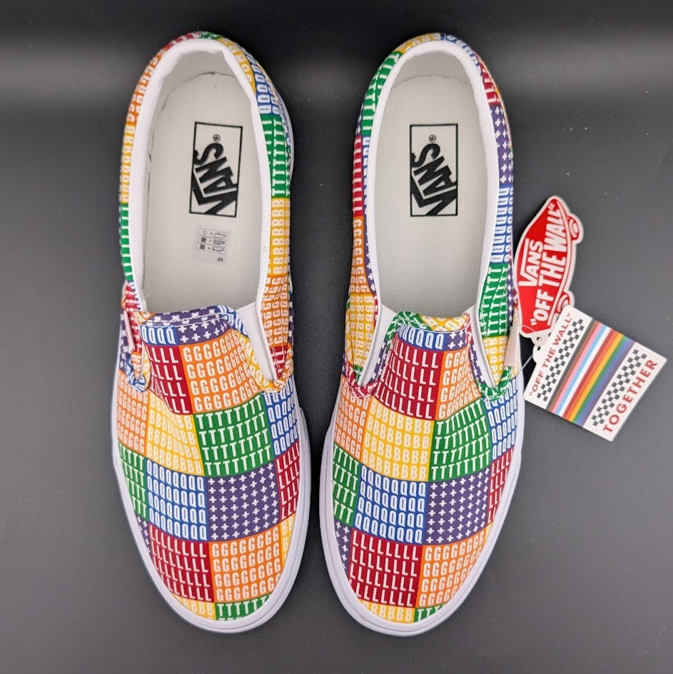 Vans Classic Slip On LGBTQ+ Pride Unisex Classic Slip-On Sneakers VN0A33TB3WJ VANS