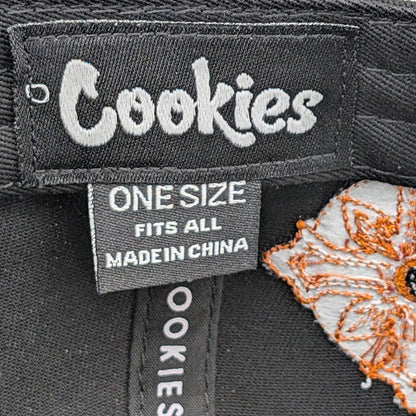 🔥Cookies Black Snapback Hat ~ One Size ~ World on Fire🔥Embroidered *FREE SHIP* Cookies Sf
