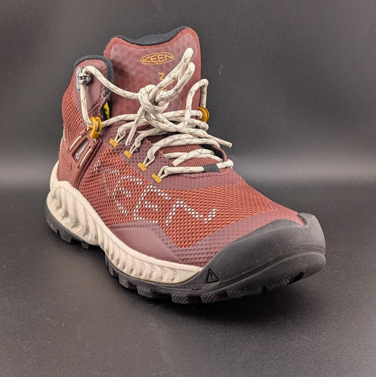 Keen NXIS Evo Mid WP Womens US 7 Andorra/Golden Yellow Hiking Shoes Keen