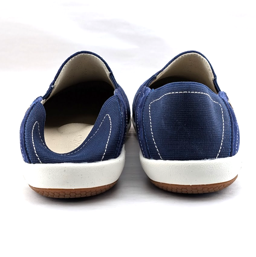 Spenco Brooklyn Women's US 6 Wide Navy Suede Convertible Slip-On Clogs Shoes Spenco