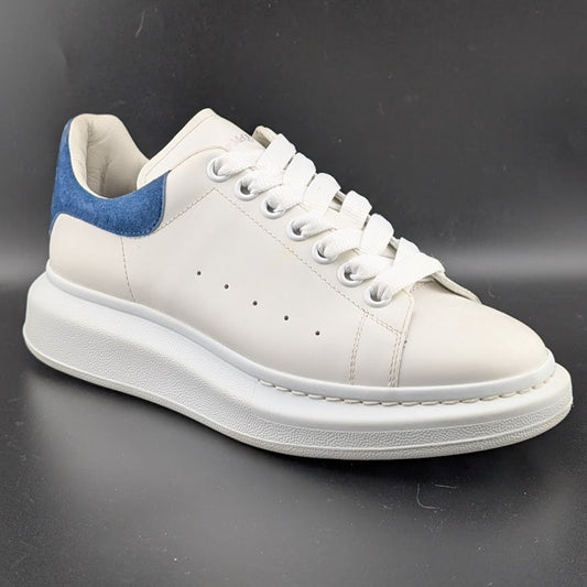Alexander McQueen Oversized Paris Blue Leather Sneakers - Womens Size 8/Mens 6.5 Alexander McQueen