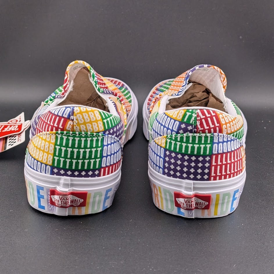 Vans Classic Slip On LGBTQ+ Pride Unisex Classic Slip-On Sneakers VN0A33TB3WJ VANS