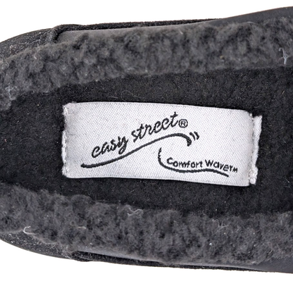 40% OFF ~Duluth Womens Sz 6.5 Mules Black Comfort Walking Shoe Faux Fur Clog Easy Street