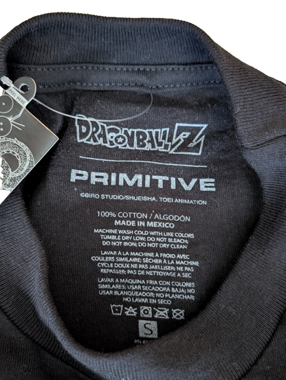 Primitive Dragon Ball Z Goku Size Small Black Short Sleeve T-Shirt BNWT Primitive Apparel