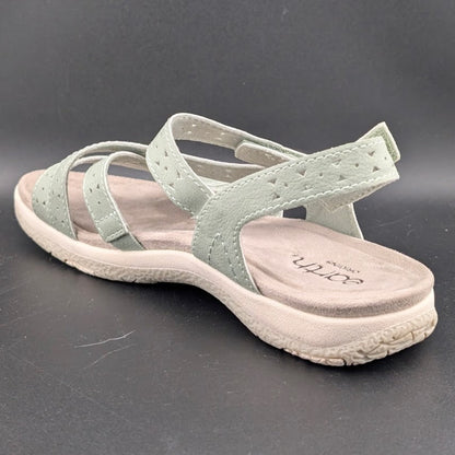 Earth Seravi3 Women's Size 7.5W Sandal Light Green Memory Foam Footbed Earth