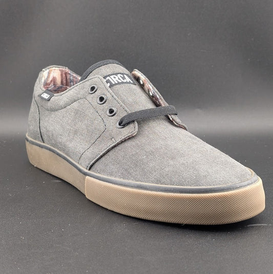 C1RCA Drifter Skate Shoes Charcoal Black Canvas Gum Sole Mens 8 / Wos 9.5 New C1RCA