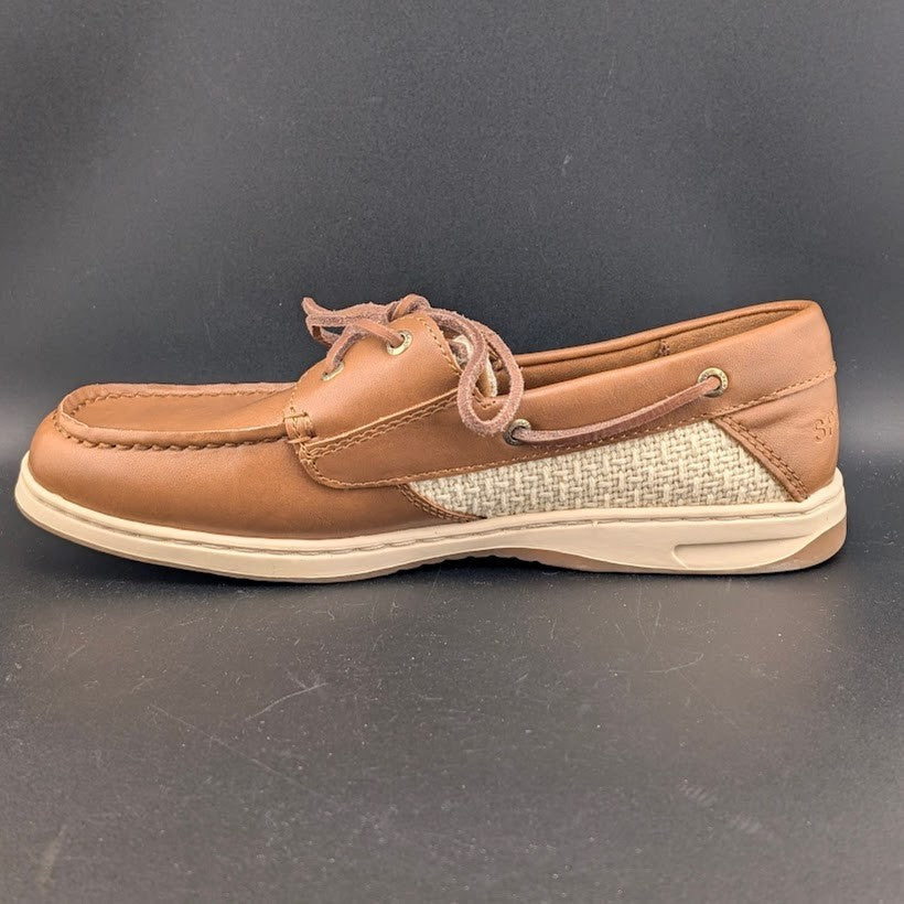 Sperry Women's Size US 8 / EU 39 Whalefish Tan Leather Boat Shoes ~ MSRP $125 SPERRY