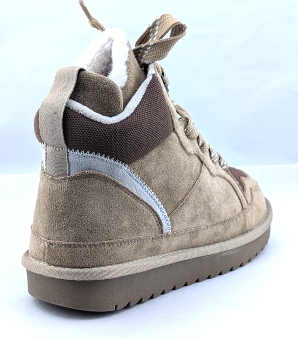 Robbin Girl Size 7.5 Melika Brown Faux Fur High Top Sneaker Booties Robbin Girl